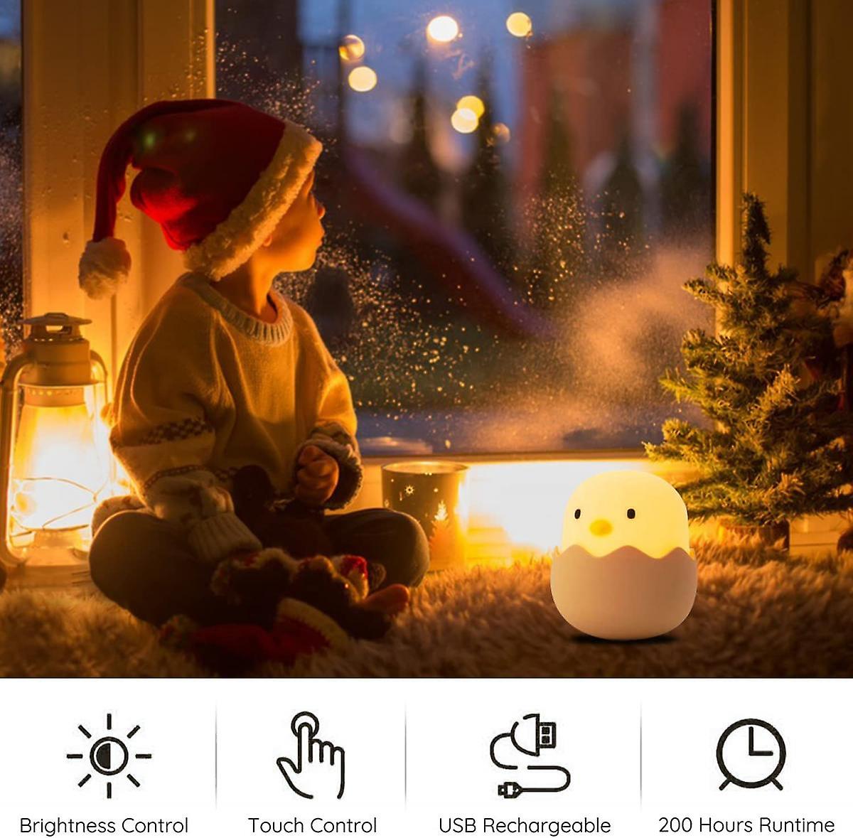 Night Light Children， Baby Night Light Kids Night Lamp， Dimmable Touch Control Rechargeable， Bedroom Sleep Decoration Nightlight For Children