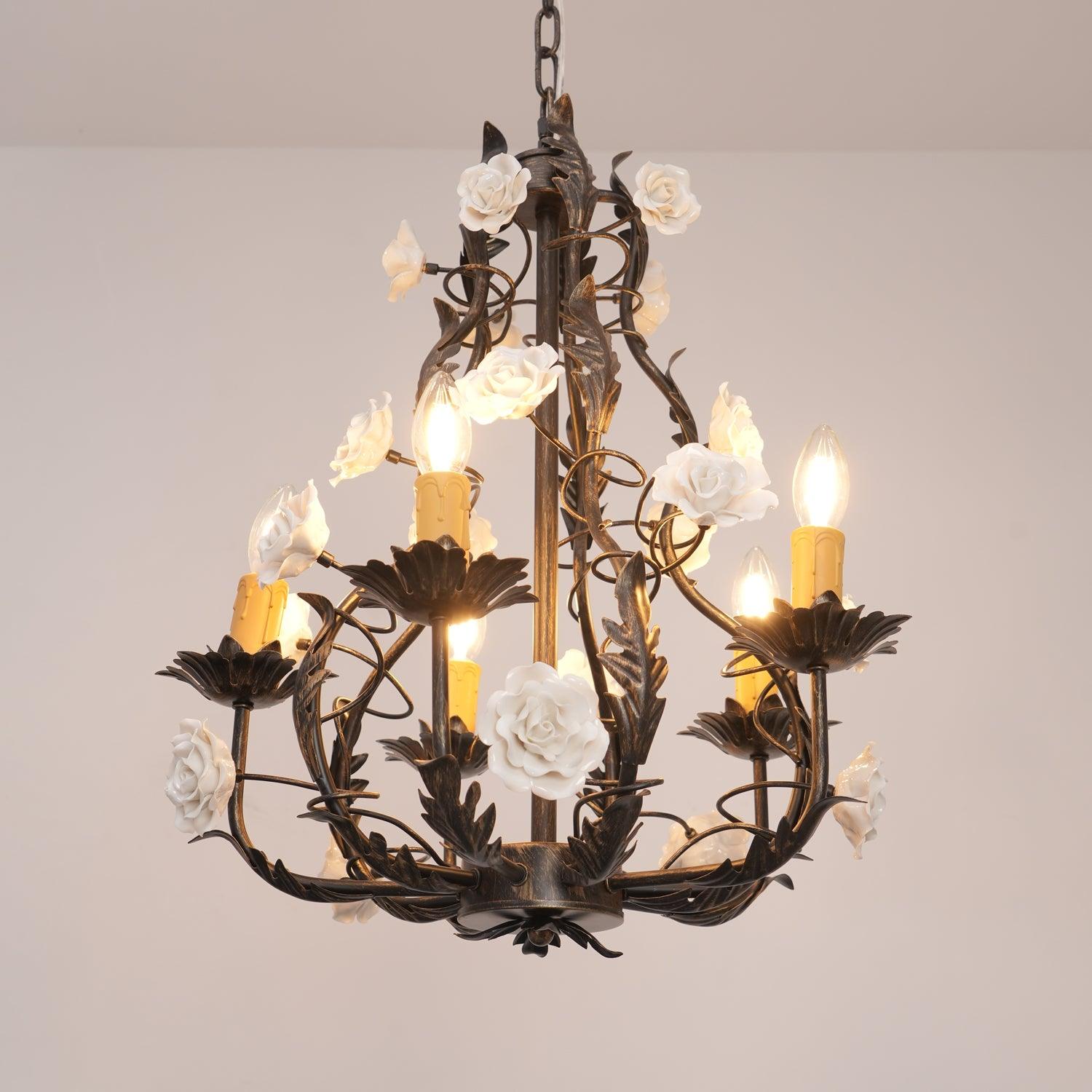 Florentine Rose Garden Chandelier