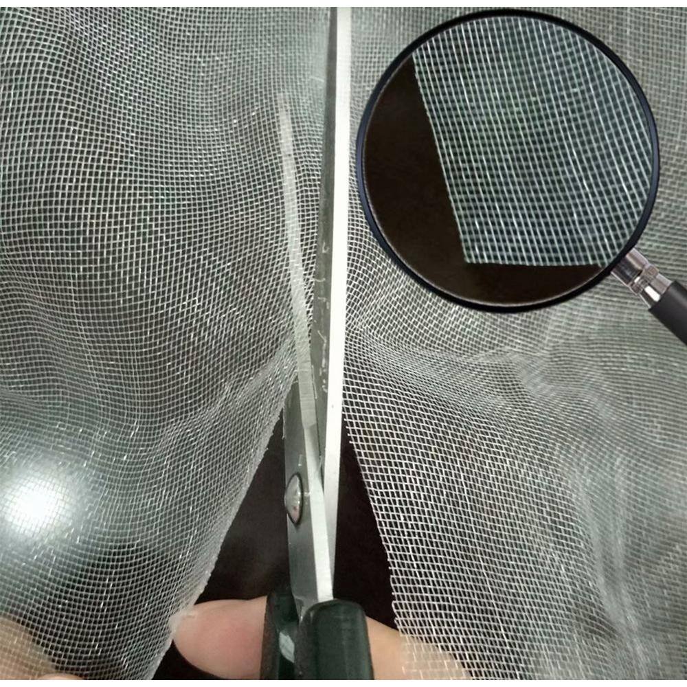 Agfabric 6.5 ft. x 15 ft. of Mesh Netting Standard Insect Screen and Garden Netting Against Bugs Birds and Squirrels White INP65015W