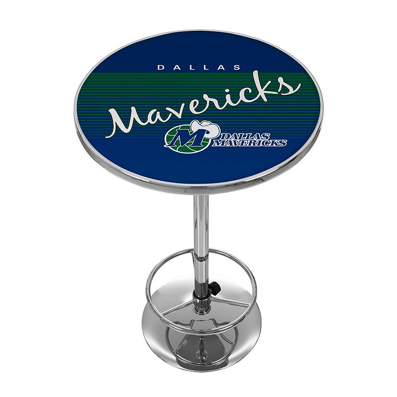 Dallas Mavericks Hardwood Classics Chrome Pub Table