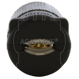 AC WORKS NEMA L6-15P 15 Amp 250-Volt 3-Prong Locking Male Plug ASL615P