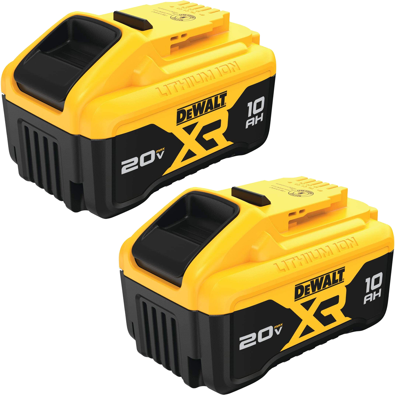 2 Pack DW DCB210 20V MAX XR 10.0 AH Lithium-Ion Battery