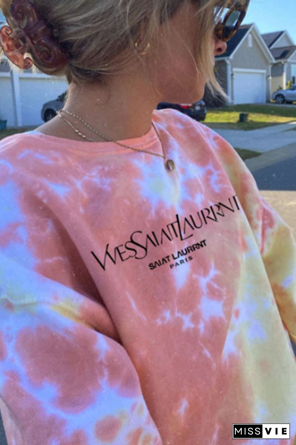 Tie Dye Long Sleeve Sweatshirt