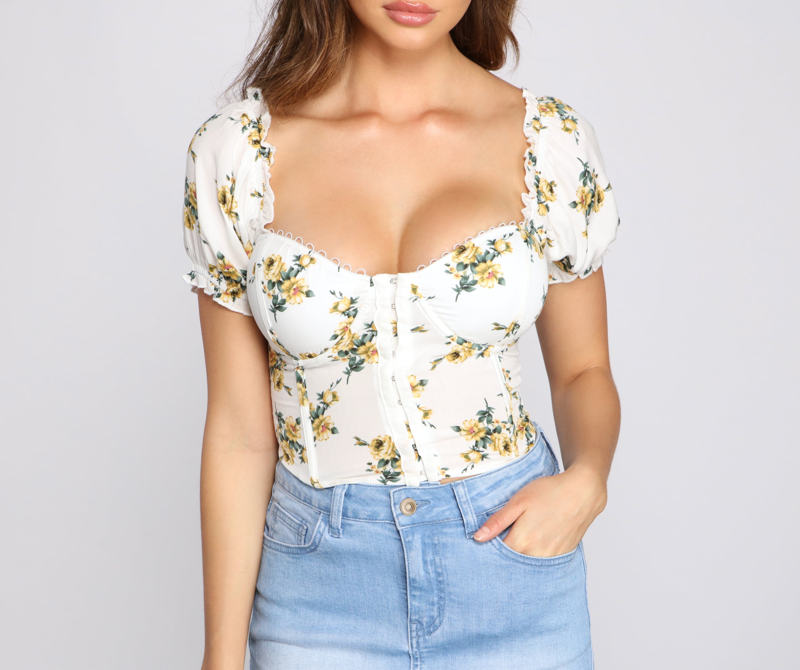 Blooming Beauty Floral Corset Top