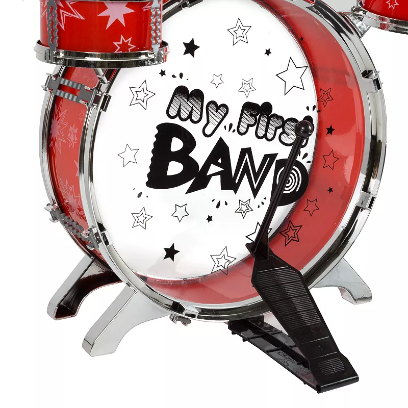 Hey! Play! 7-Piece Toy Drum Set