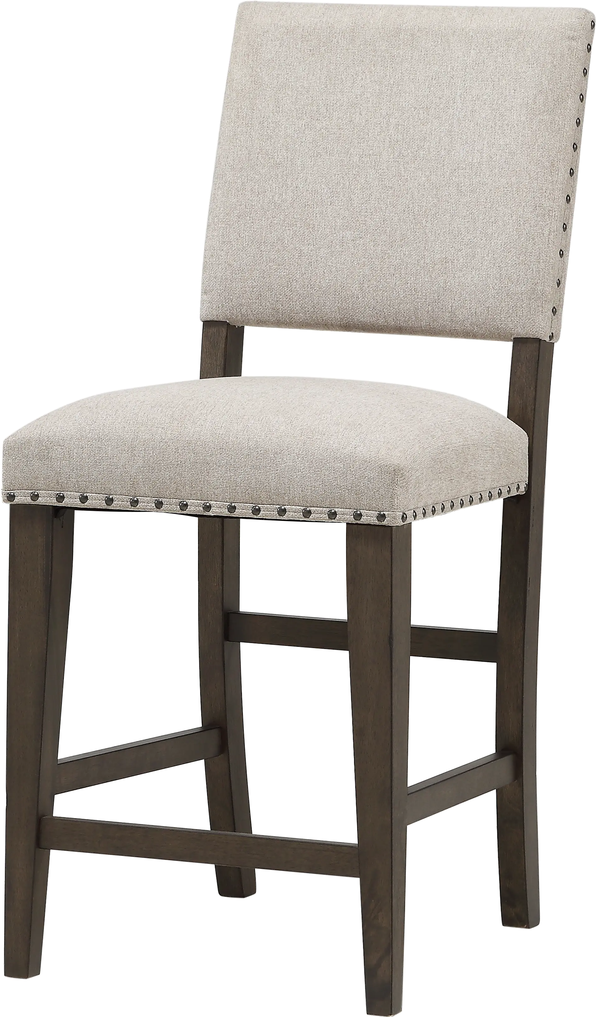 Revolution Gray and Brown Counter Height Stool