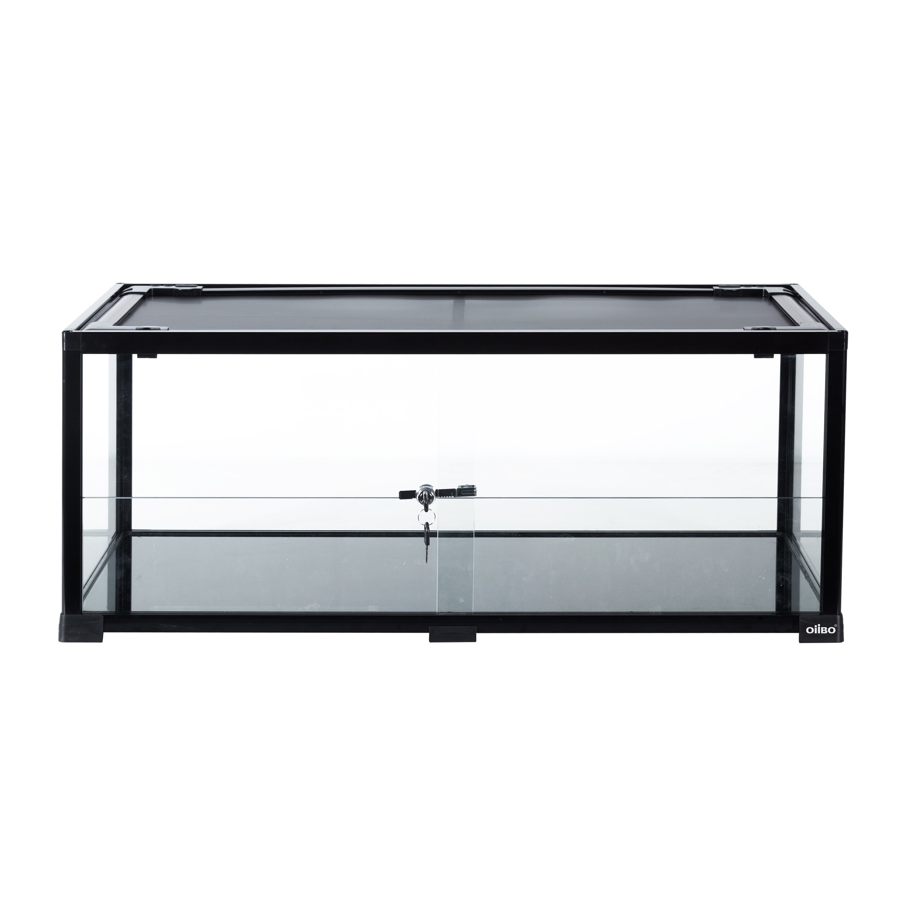 OiiBO Knock-Down 40 Gallon Glass Small Animals Terrarium， 36×18×14 Inches， Easy Assembly