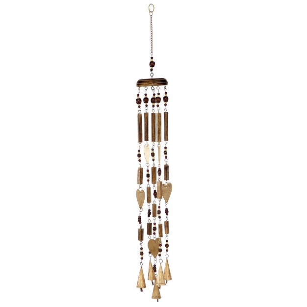 Iron Coastal Hearts Windchime Gold Olivia amp May