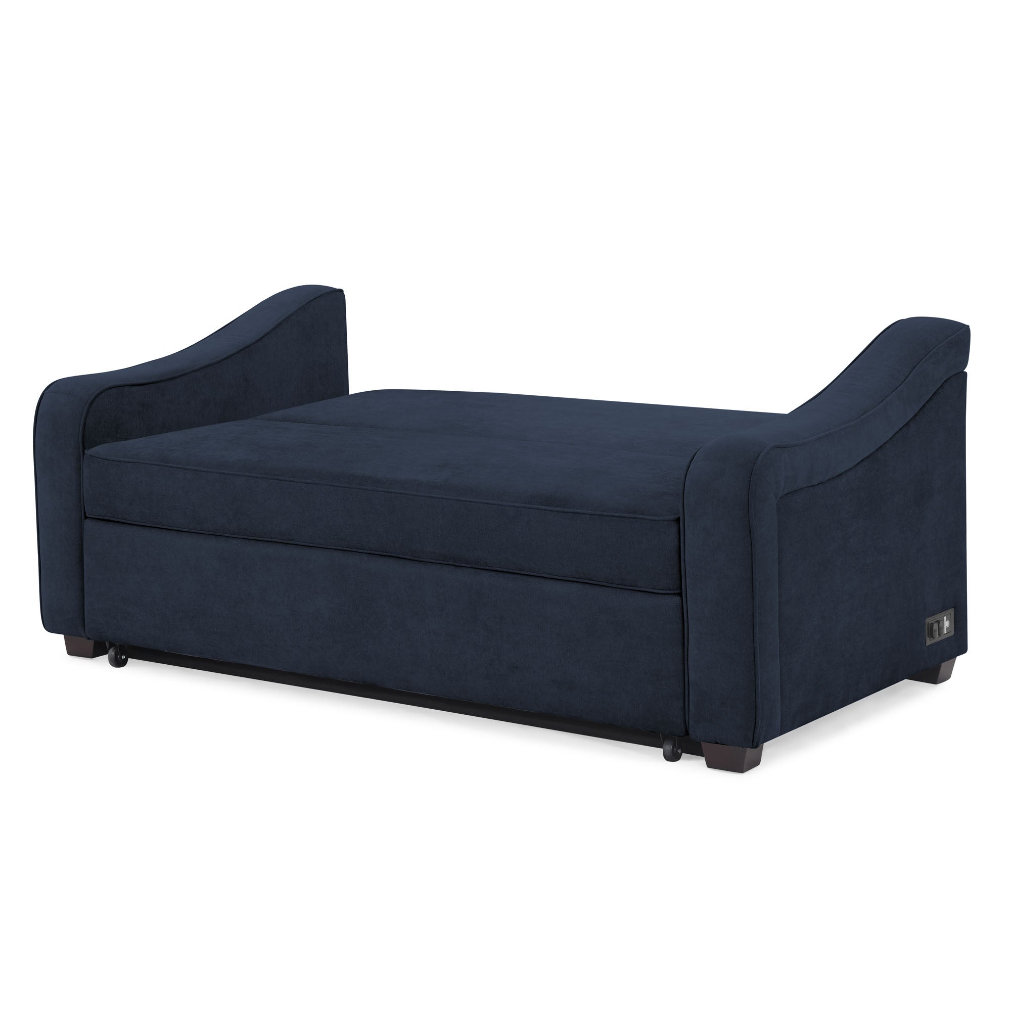 Serta Moreland Modern Sofa Sleeper, Navy Blue Fabric