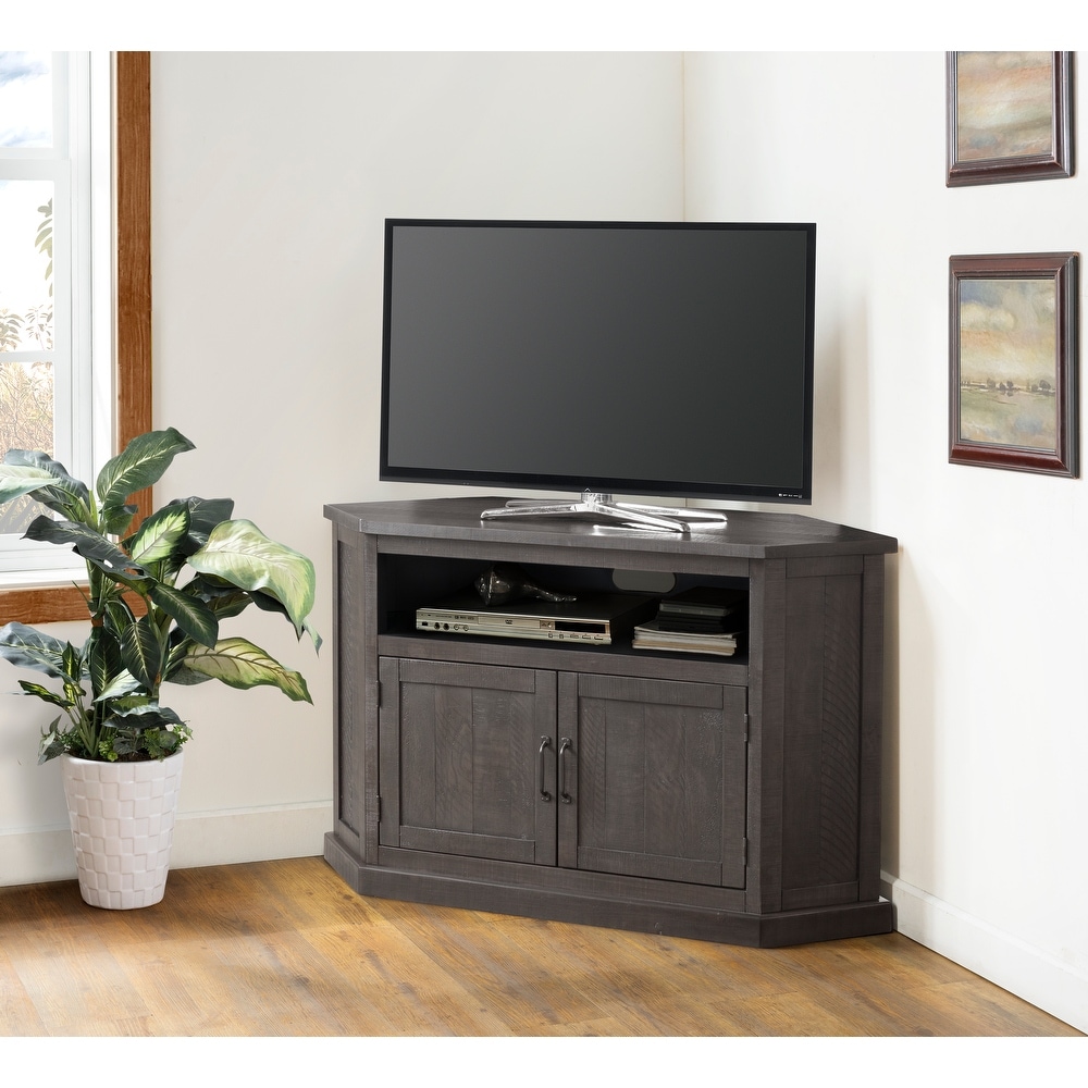 The Gray Barn Danebury Rustic 50 inch Solid Wood Corner TV Stand