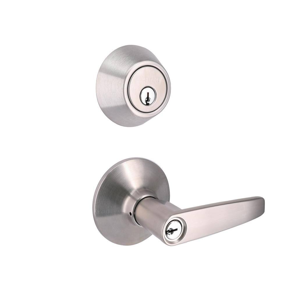 Defiant Olympic Stainless Steel Handle Combo Door Knob Set MG6L1