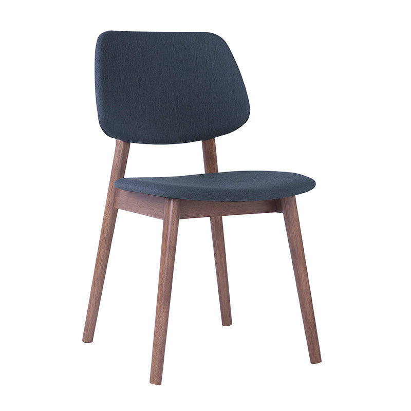 MERCY Dining Chair - Walnut/Dark Grey