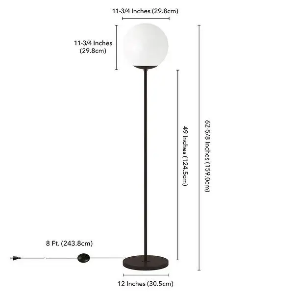 Theia Globe Shade Floor Lamp