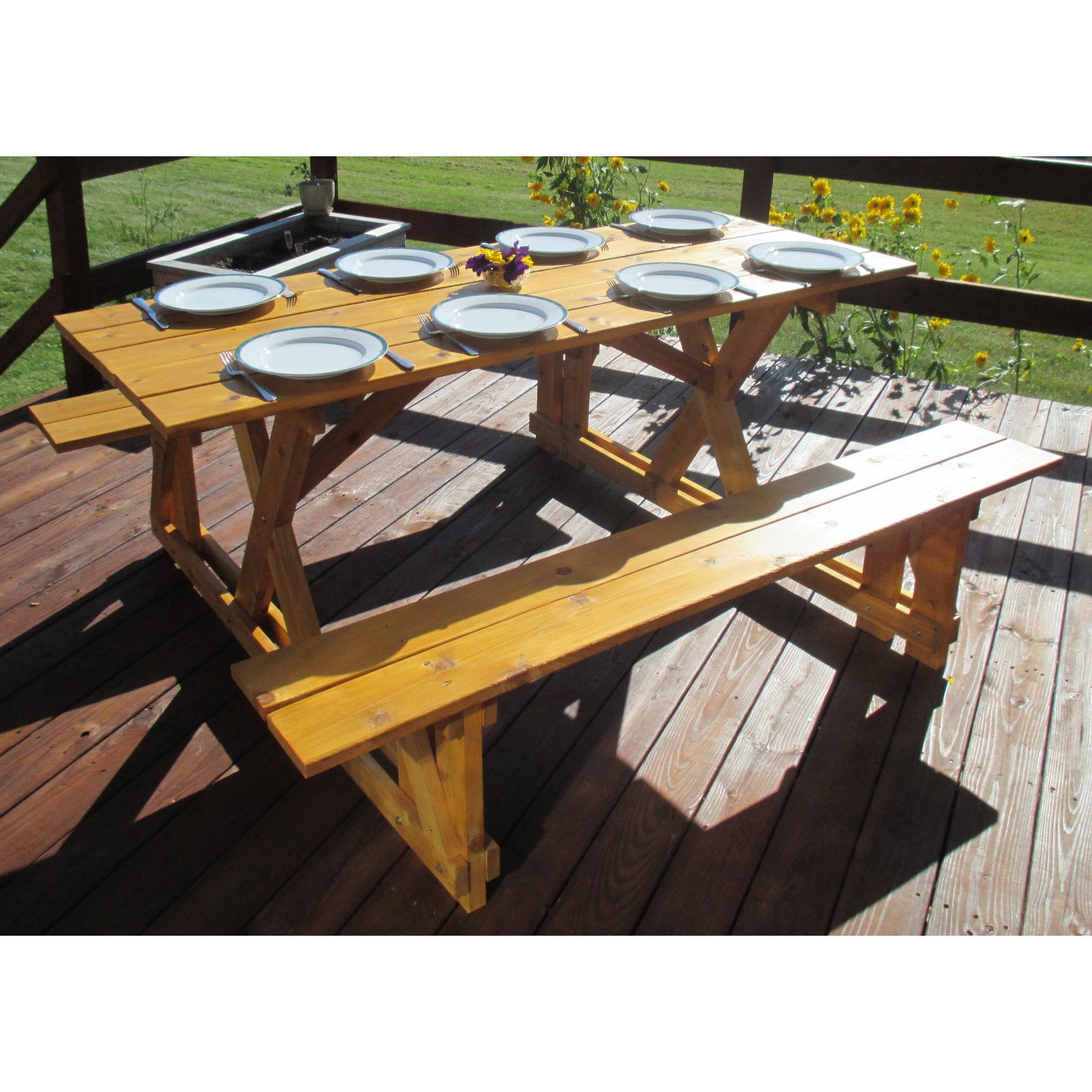 Infinite Cedar EZ-Access Cedar Picnic Table