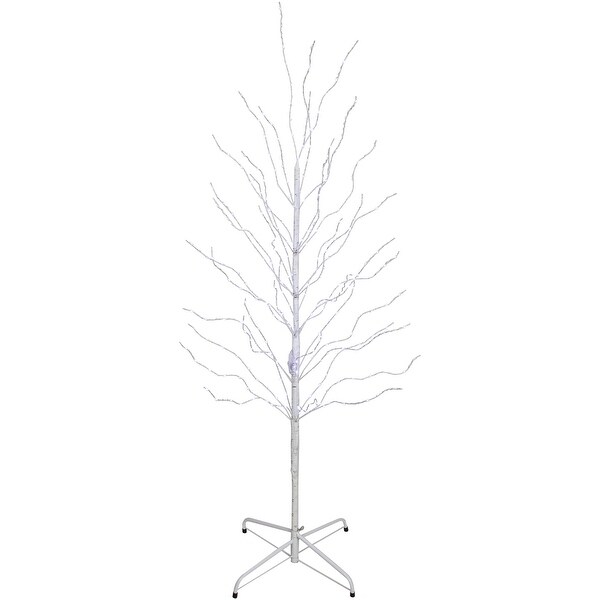 5' LED Lighted White Birch Christmas Twig Tree