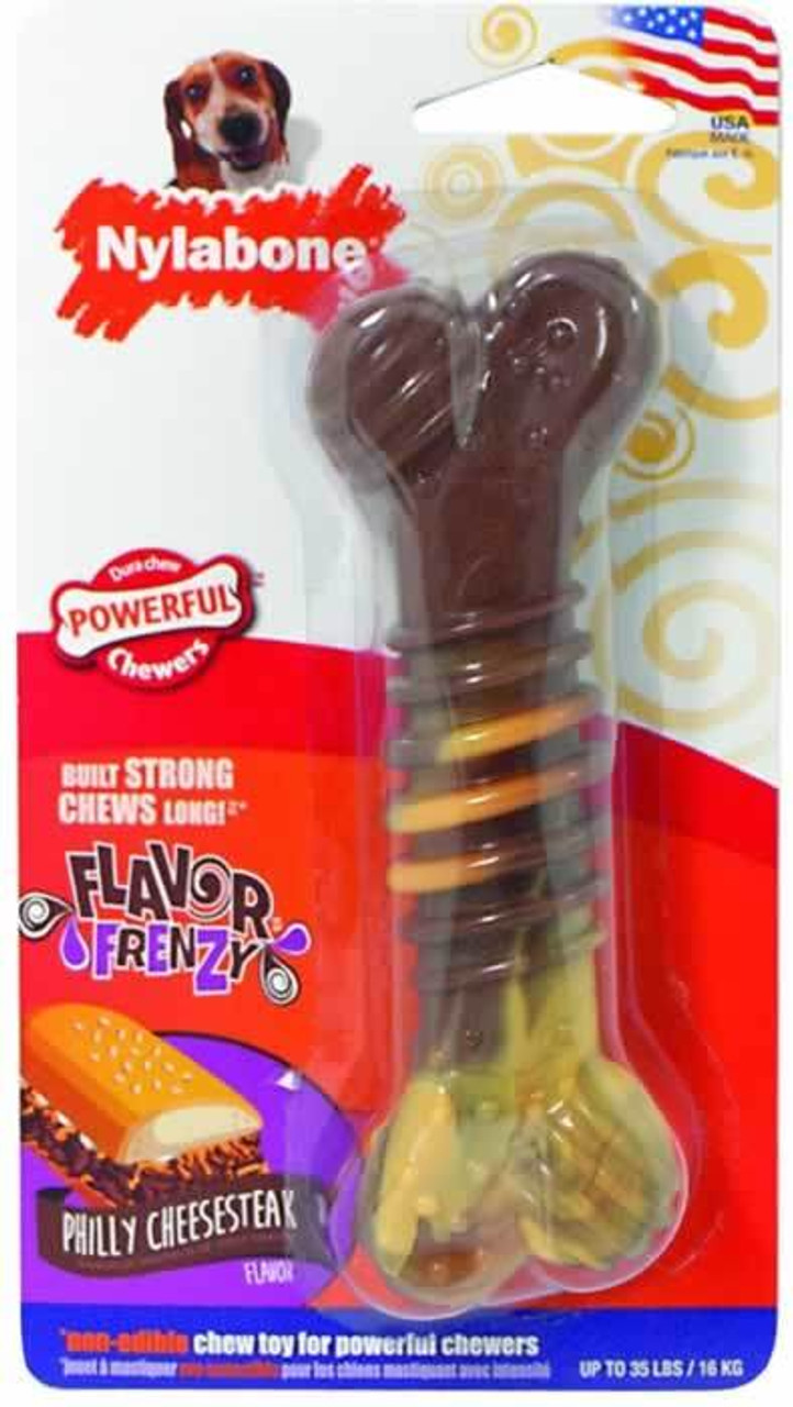 Nylabone Durachew Flavor Frenzy Philly Cheesesteak Dog Chew Toy