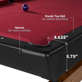 HALL OF GAMES Edgewood 84 in. Billiard Table BL084Y19003