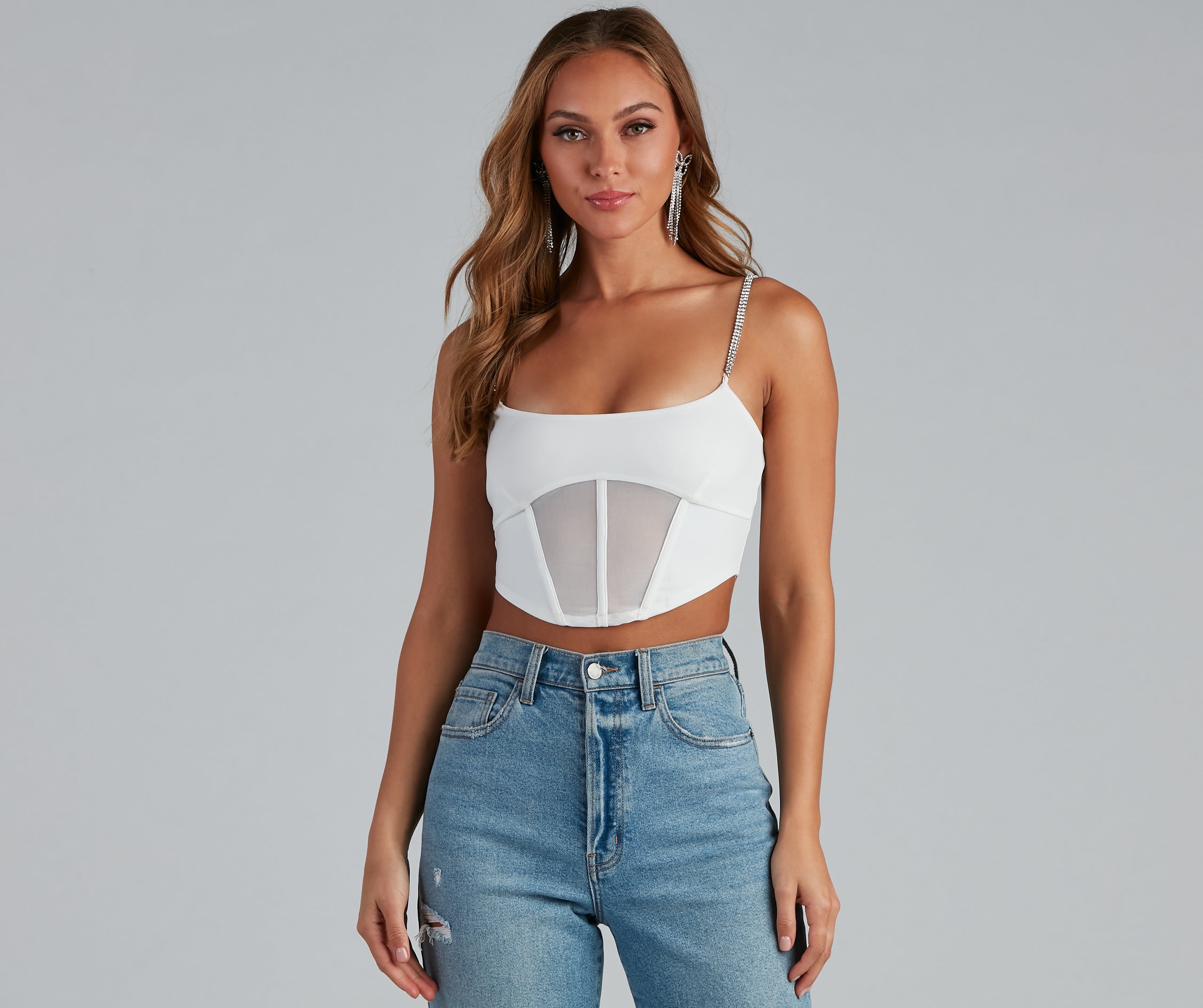 Step Up The Glam Cropped Bustier