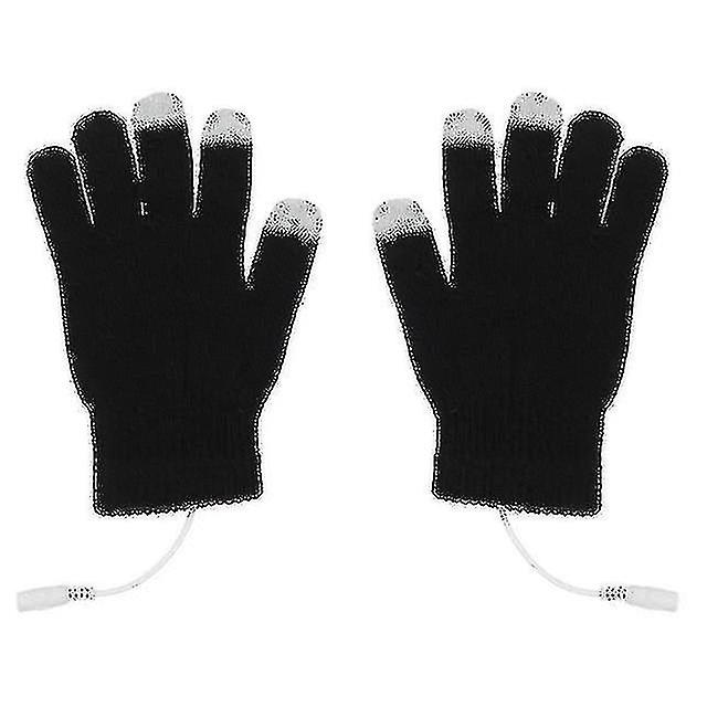 Cht-1 Pair Usb Warm Gloves Usb Heated Gloves Winter Warm Cotton Gloves Electric Gloves Touch Screen Mittens Hand Warmer