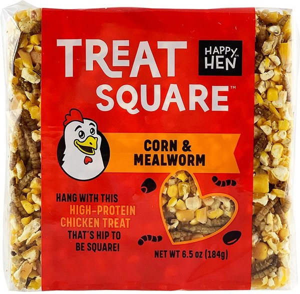 Happy Hen Treats Mealworm and Corn Chicken Treat Square