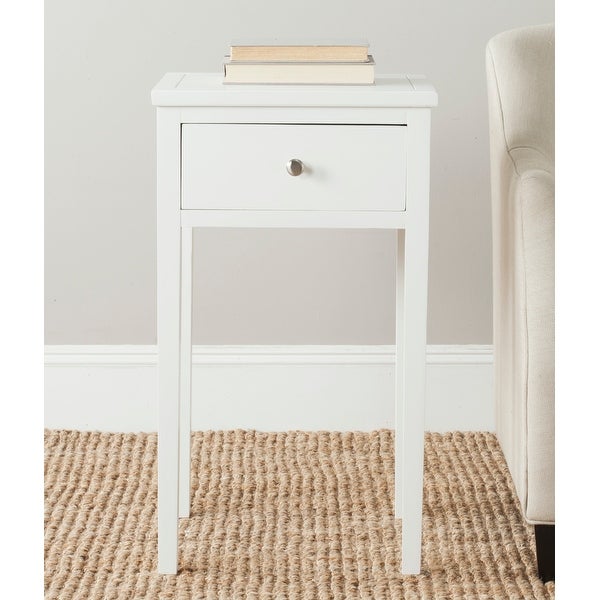 SAFAVIEH Abel White End Table - 16.9