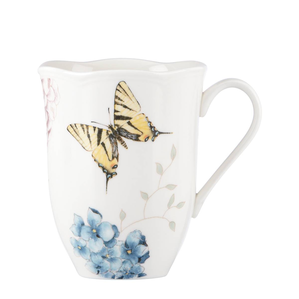 Butterfly Meadow Hydrangea Mug