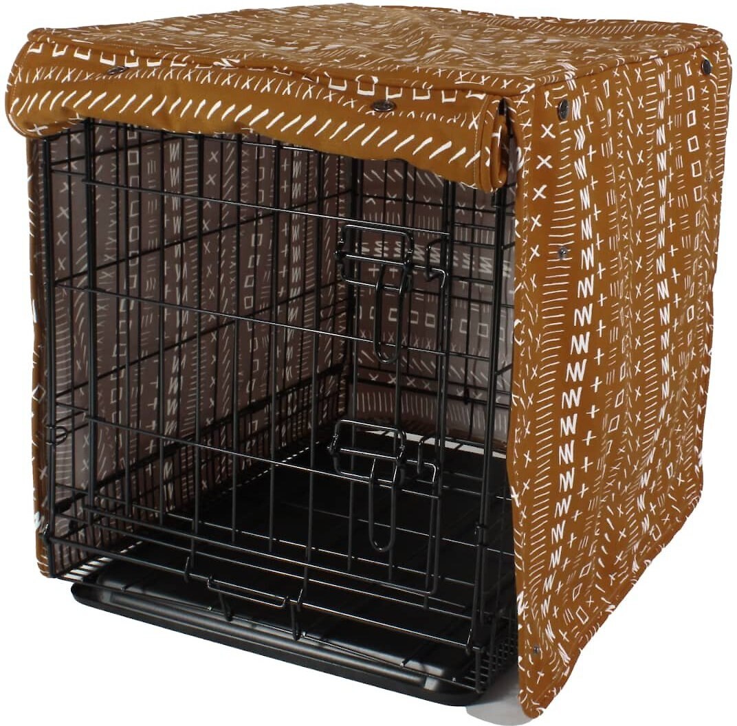 Molly Mutt Dog Crate Cover， Everywhere， Rust