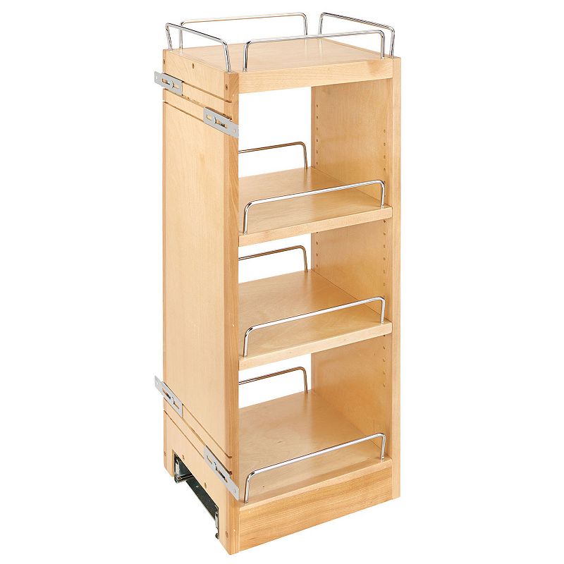 Rev-A-Shelf 9 Pull Out Kitchen Wall Cabinet Organizer Soft Close， 448-BBSCWC-9C