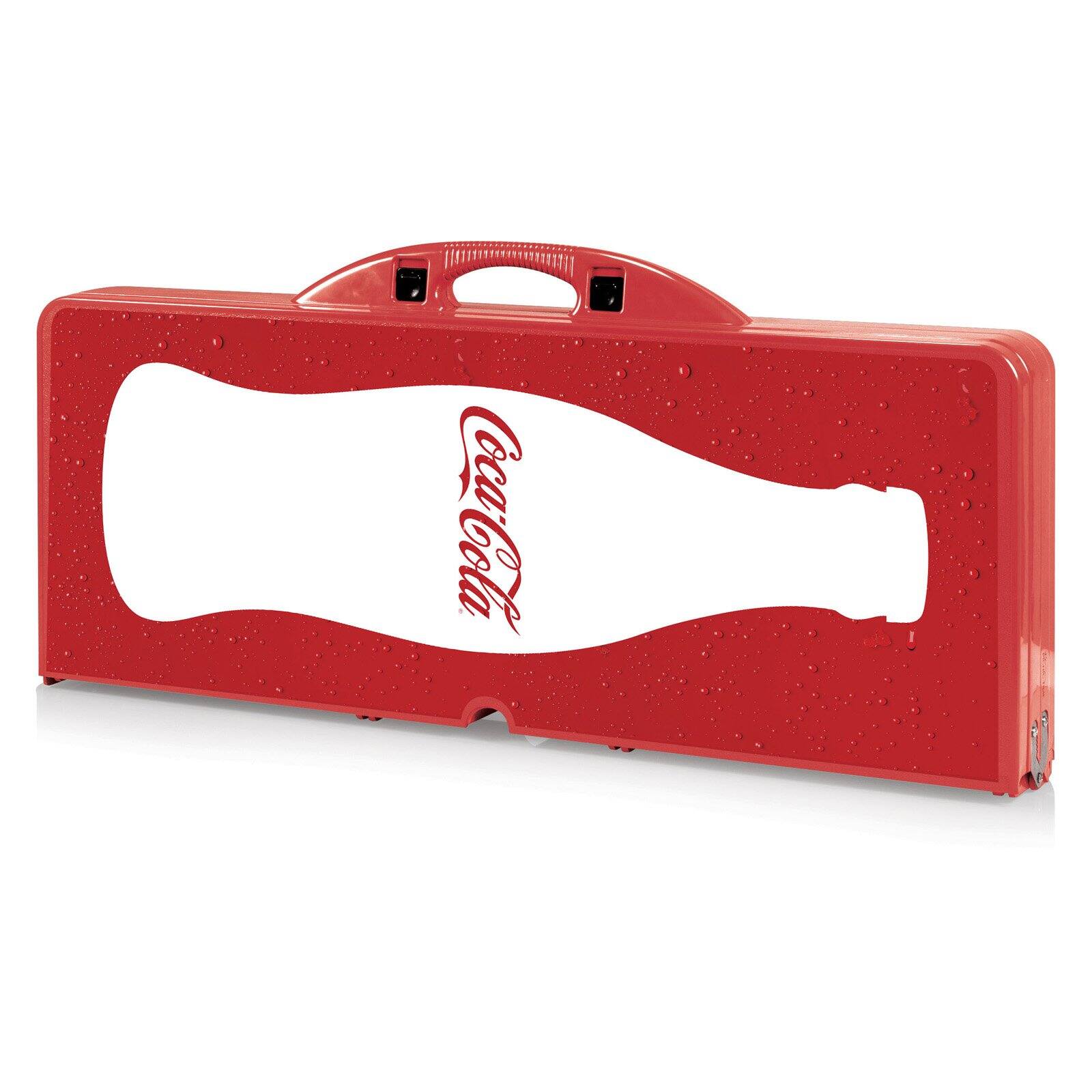 Picnic Time Coca-Cola Bottle Picnic Table Sport Portable Folding Table with Seats