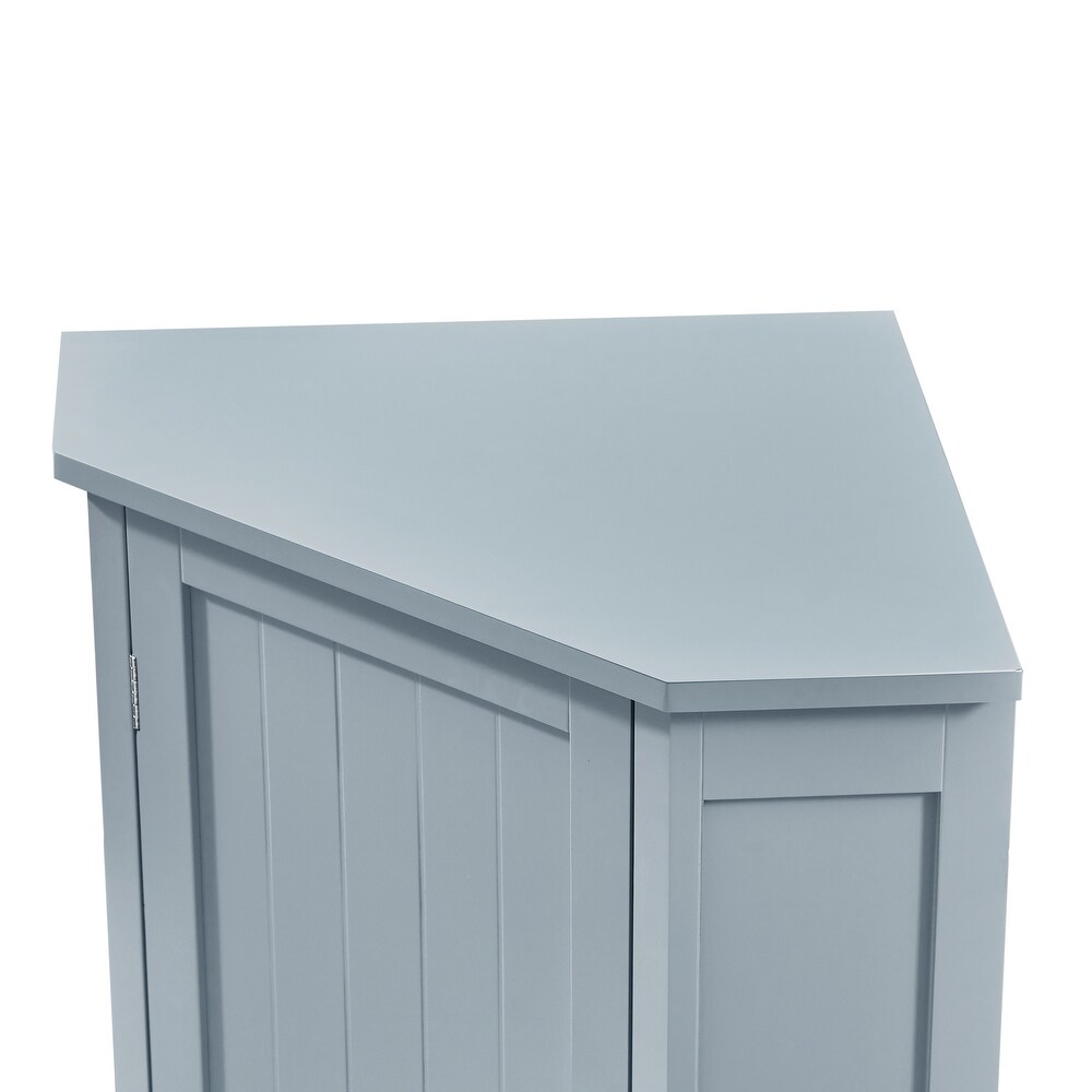 JASIWAY Triangle Bathroom Storage Cabinet with Adjustable Shelves