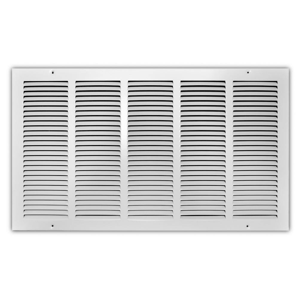 Everbilt 25 in. x 14 in. White Return Air Grille E17025X14