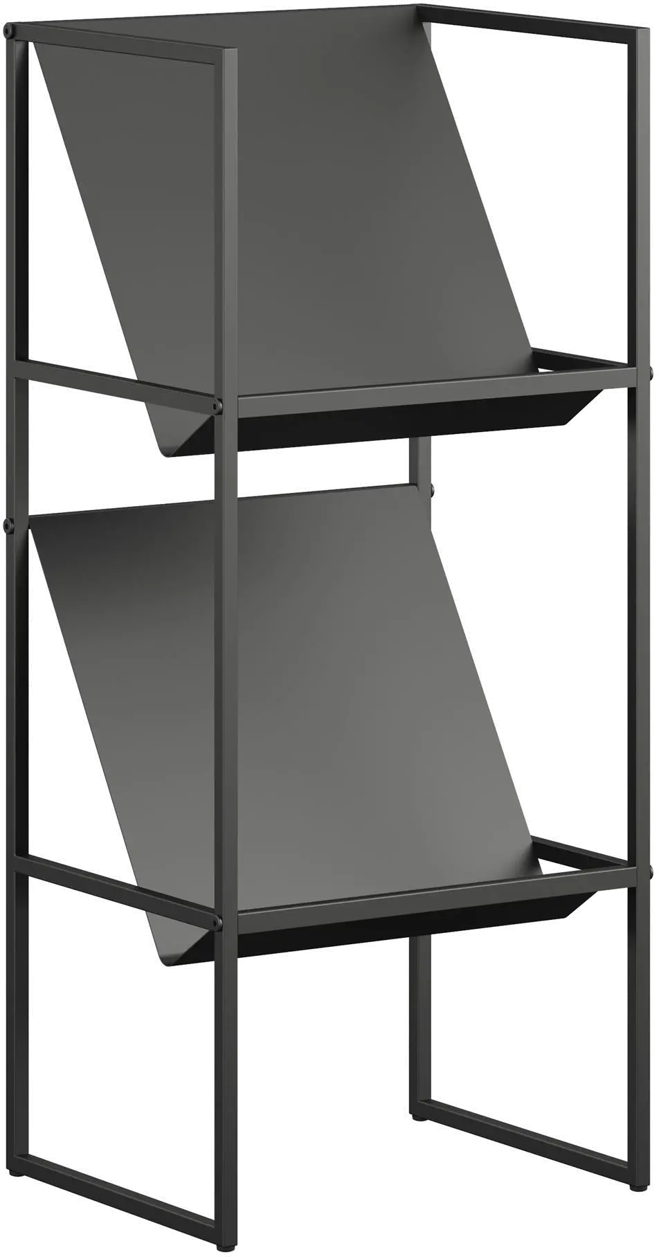 Helix Contemporary Black Vinyl Record Storage