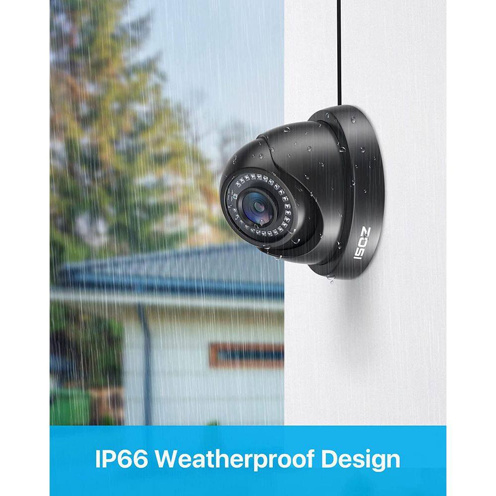 ZOSI Wired 1080p OutdoorIndoor CCTV TVI Security Camera Compatible for Analog DVR 2AK-4182C-BS-US