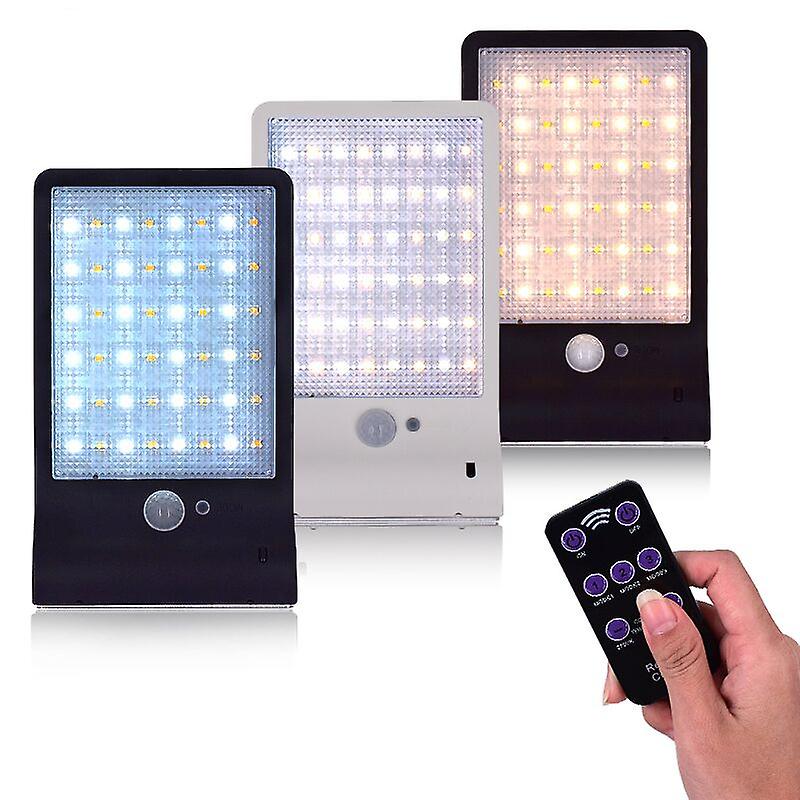 Human Body Induction Solar Wall Light 48led Remote Control Wall Light