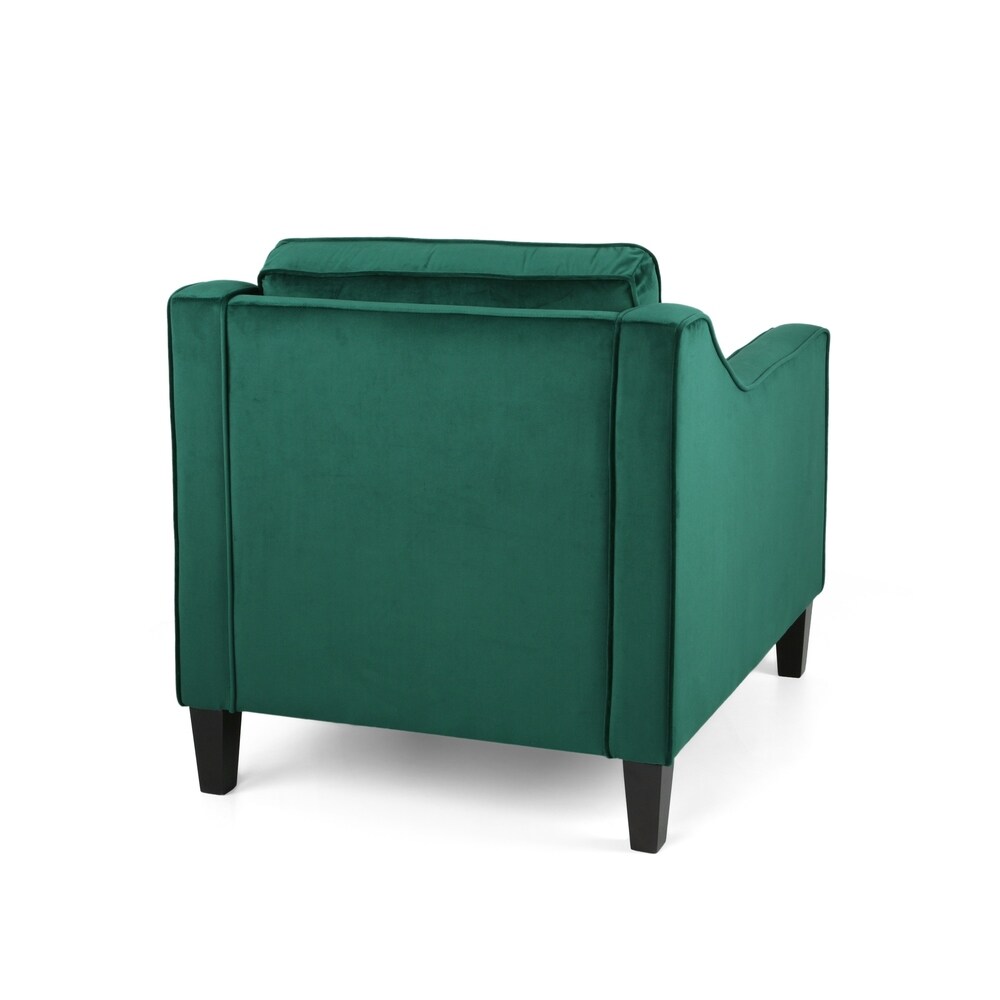 Milo Contemporary Velvet Club Chair by Christopher Knight Home   30.75\