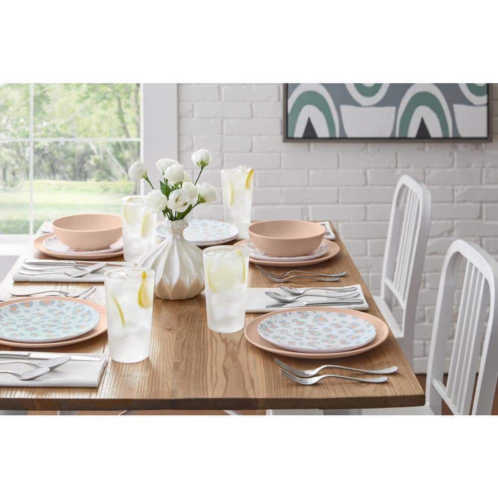 StyleWell Taryn Melamine Dinnerware Set in Matte Aged Clay (Service for 4) AA54SETACL