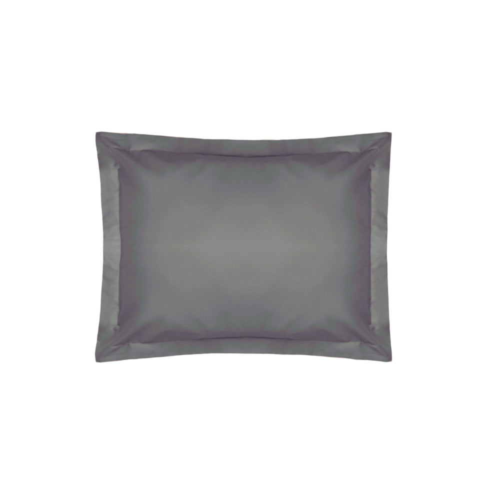 200ThreadCountGreyCottonPercaleOxfordPillowcaseGreymiah