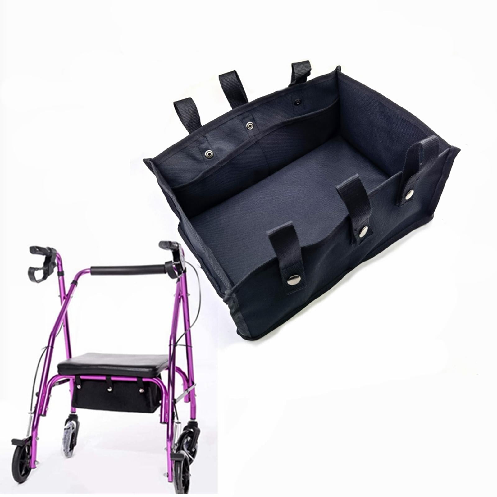 Portable Wheelchair Underseat Storage Insert Tote Four Wheel Pocket Organizer Pouch for Scooters Elderly Seniors