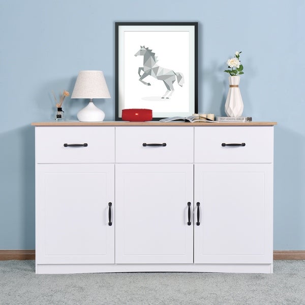 Storage Cabinet Console Table for Living Room