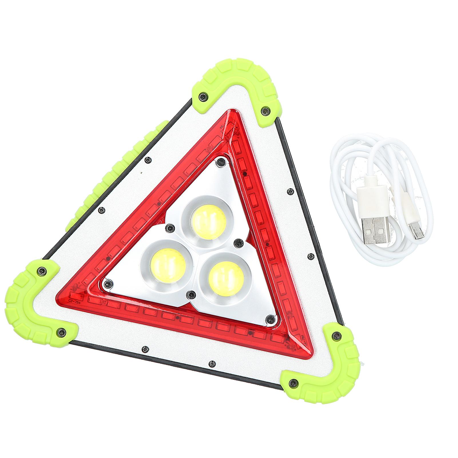 Multi-functional Cob Working Light Triangular Usb Charging Led Lamp Power Bank For Outdoor Camping Tent