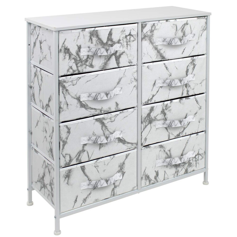 Dresser w/ 8 Drawers Furniture Storage Chest for Home  Bedroom