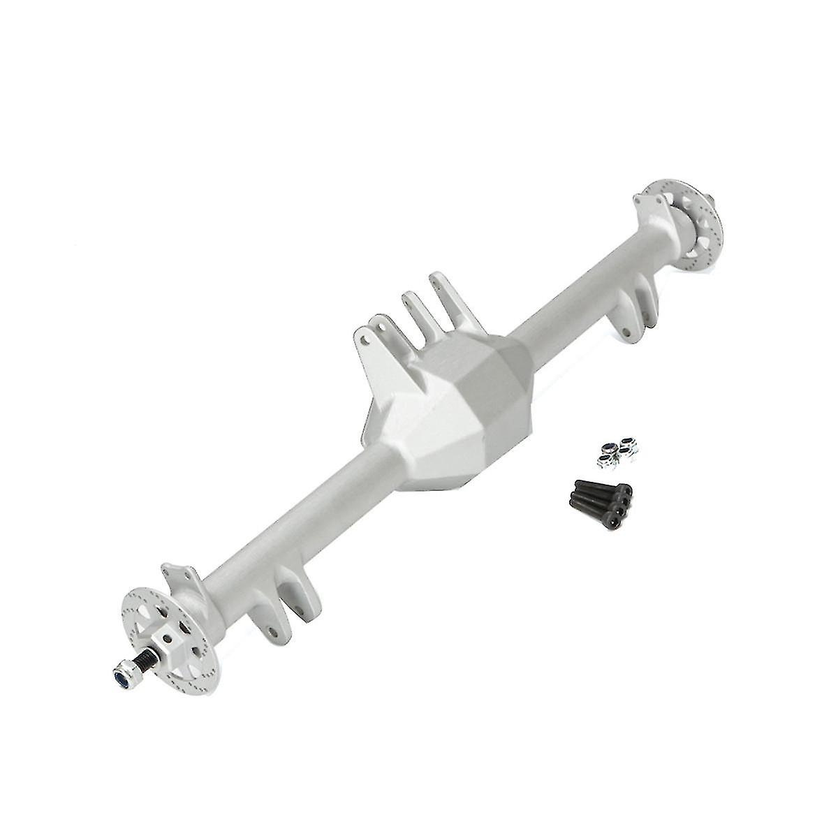 Cnc Metal Rear Axle Housing For 1/10 Baja 4wd Desert Off-road Truck Upgrade Parts，silver