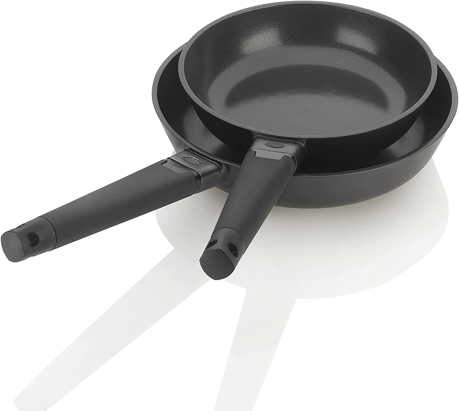 ZAVOR ZCWNR23 2-Piece Noir 10.62-in Ceramic Skillet Set