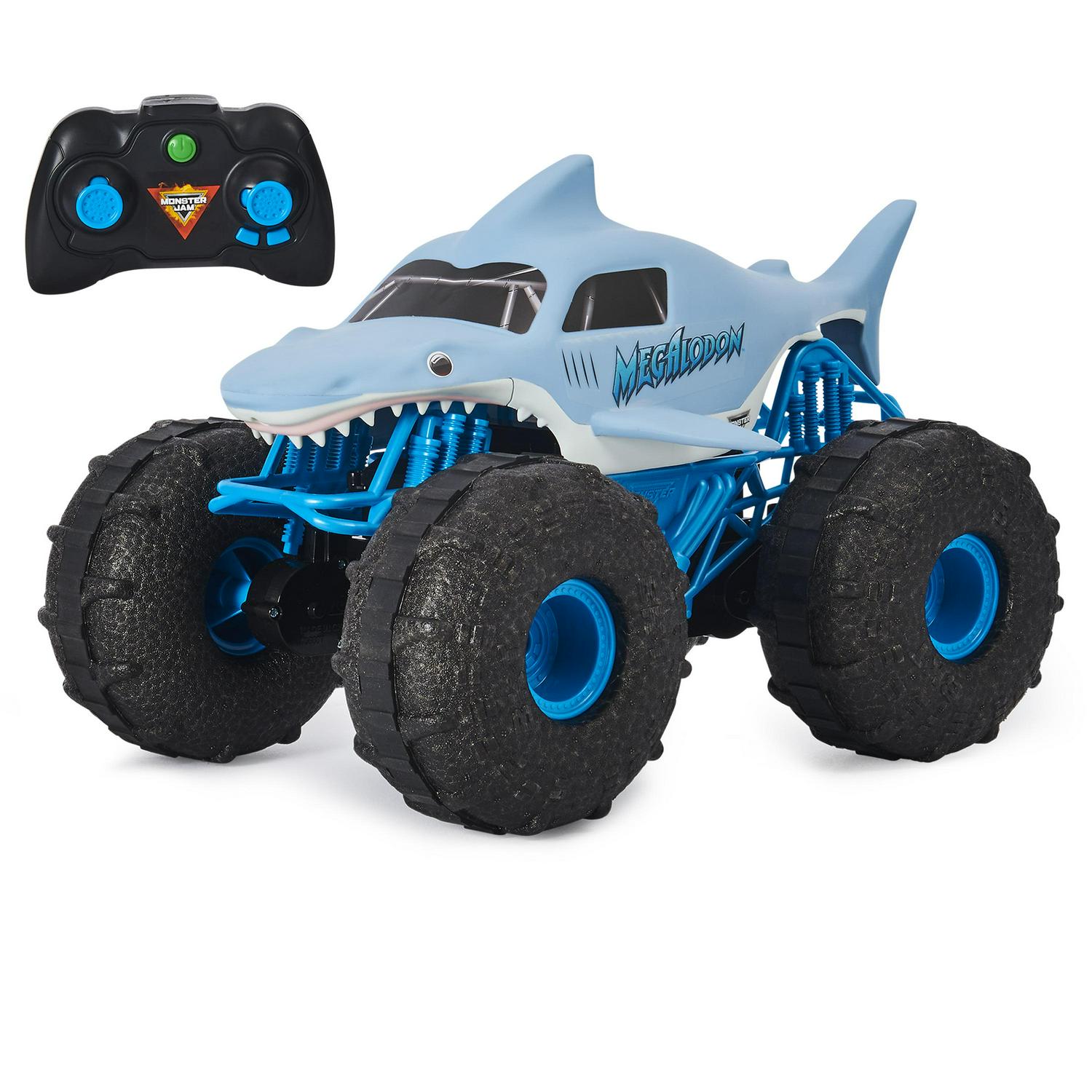 Monster Jam Official Megalodon Storm AllTerrain Remote Control Monster Truck Toy Vehicle 1:15 Scale  Crowdfused