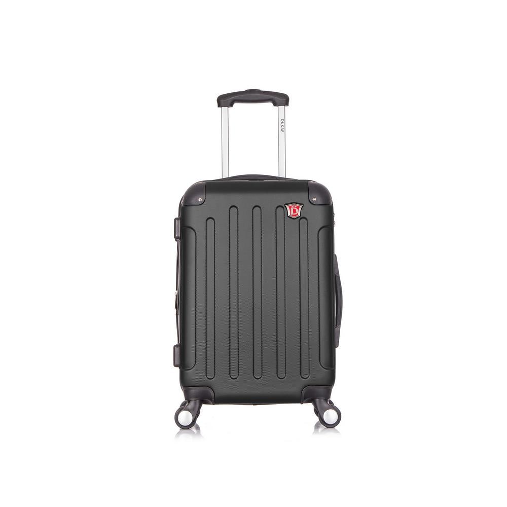 DUKAP Intely 20 in. Black Hardside Spinner Carry-on with USB Port DKINT00S-BLK