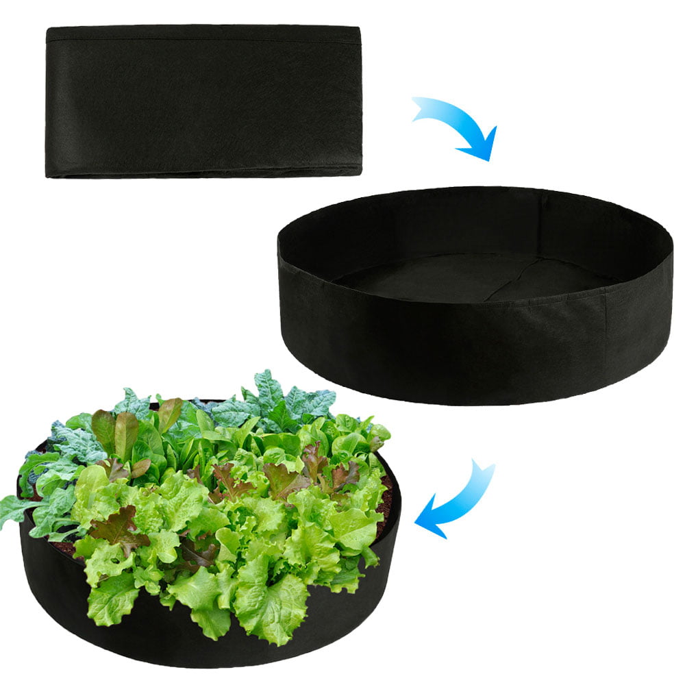 15/50/100 Gallon Large Capacity Black Plants Growing Bag Raised Plant Bed Garden Flower Planter Elevated Vegetable Box Planting Bags