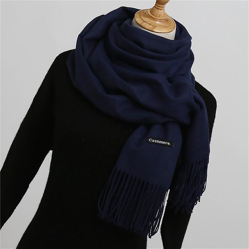 Women Shawls And Wraps， Fashion Solid Warmer Thick Cashmere Scarves