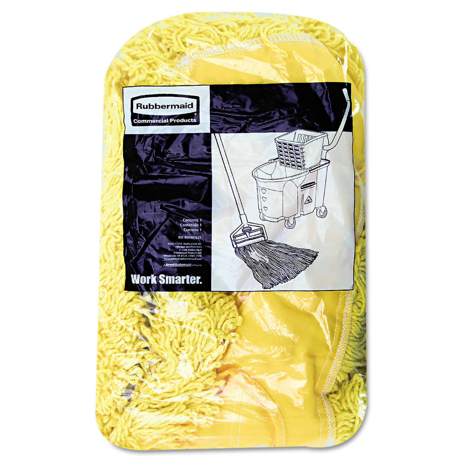 Trapper Commercial Dust Mop by Rubbermaidandreg; Commercial RCPJ15300YEL