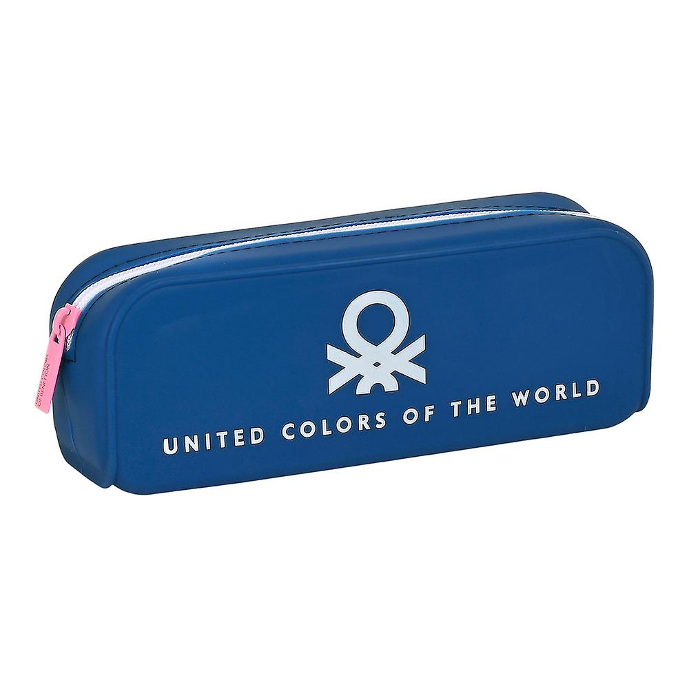 Trousse d'écolier Benetton Corazones Blue marine (18.5 x 7.5 x 5.5 cm)