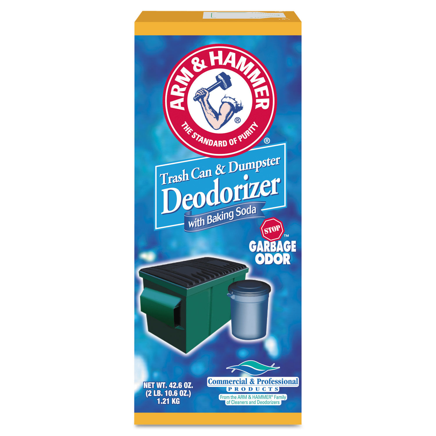 Trash Can and Dumpster Deodorizer with Baking Soda by Arm and Hammerandtrade; CDC3320084116CT